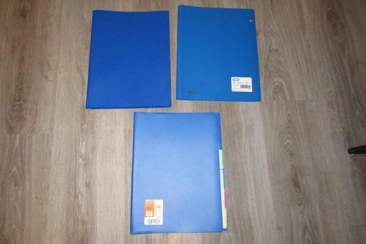 LOT DE 3 PORTE VUES BLEU - n°46